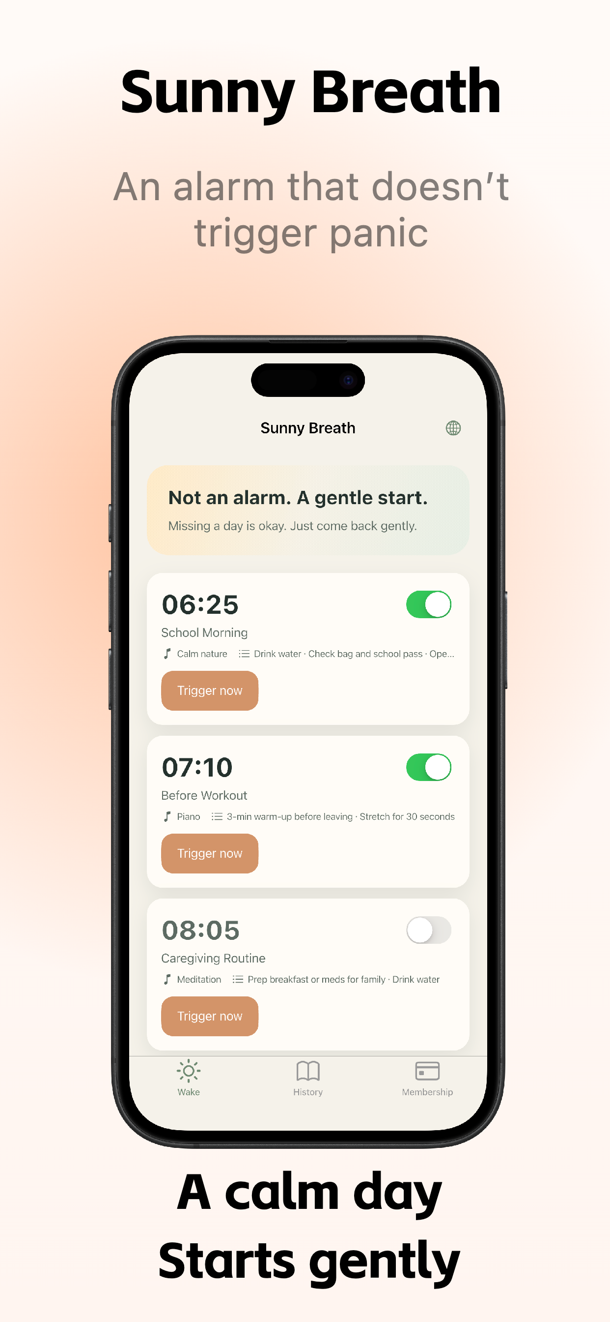 Sunny Breath promotional image 1: morning home view