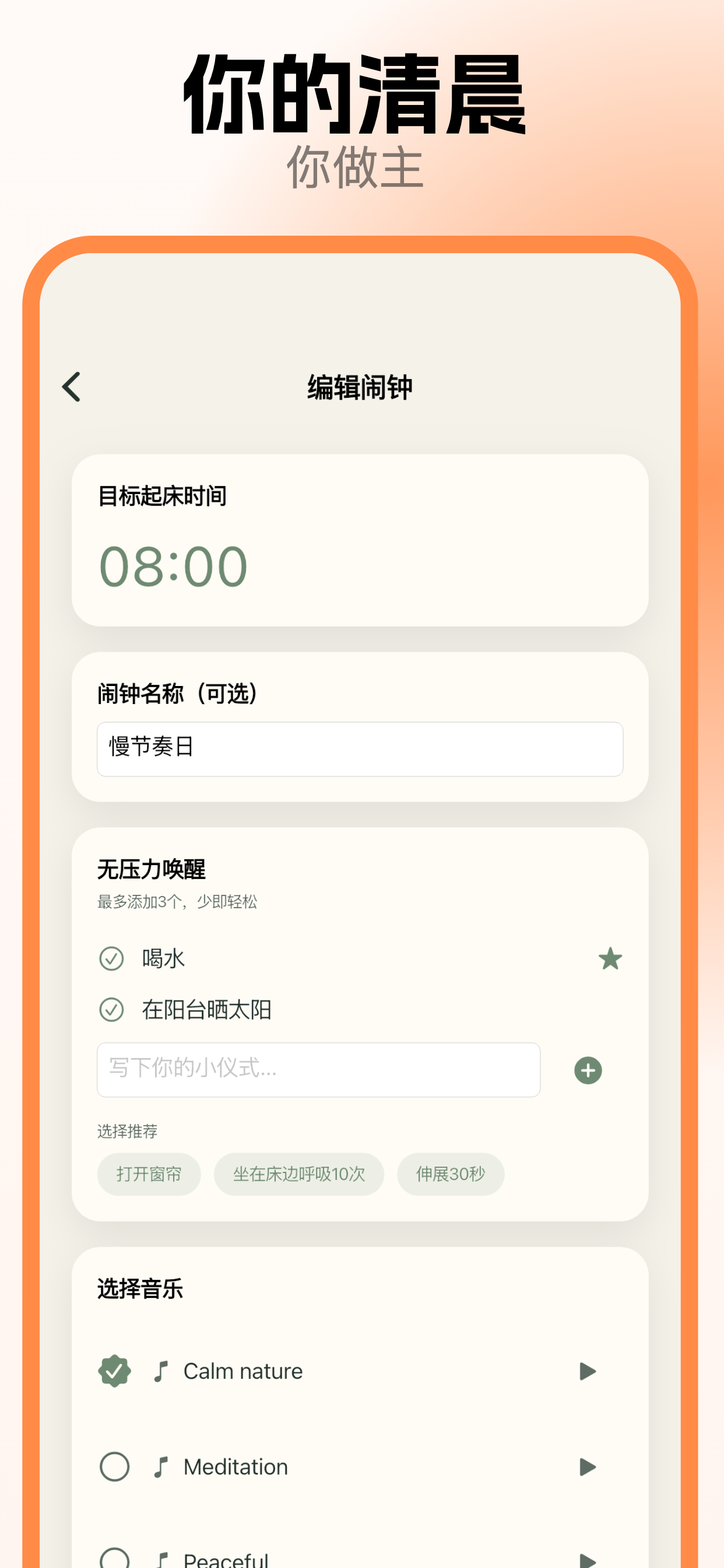 阳光呼吸中文宣传图 2：记录页展示